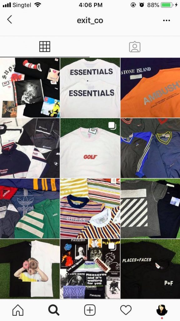 Screencap of exit_co's instagram - stall to look out for at Carouselland 2019