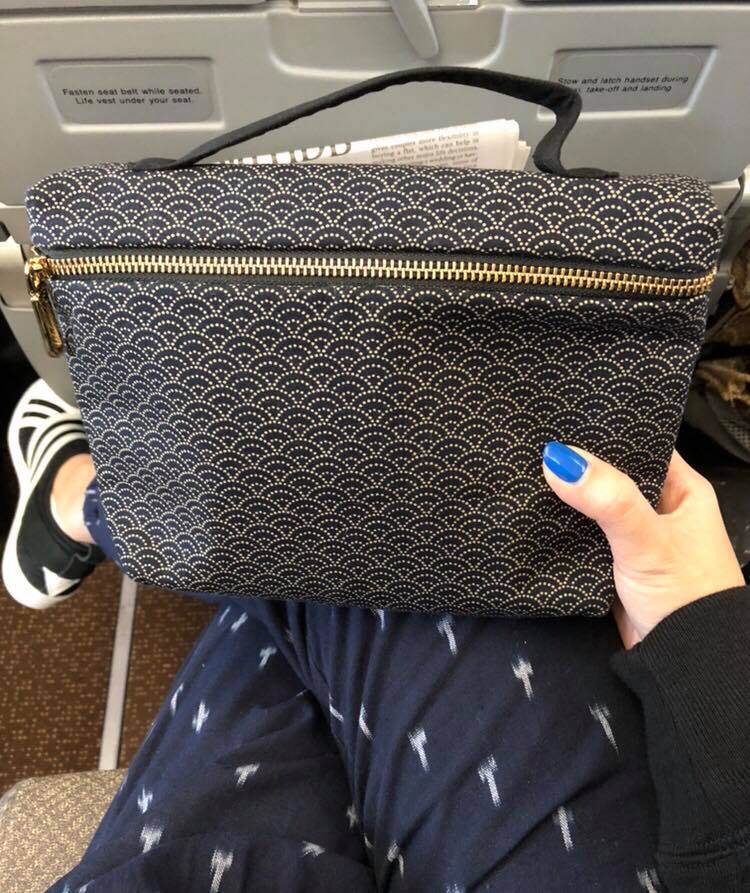 ShopKitama pouch perfect for flights exterior - available at Carouselland2019
