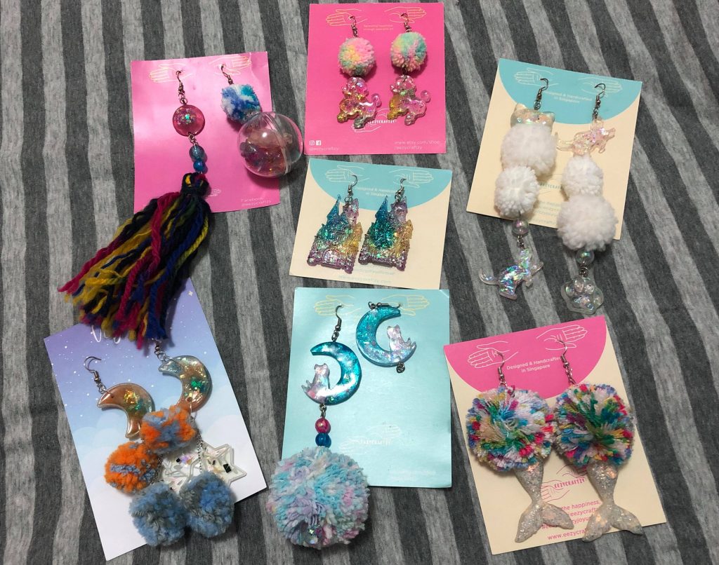 Earrings from Eezycraftzy - available at Carouselland 2019