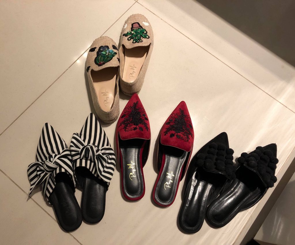 PlayMei shoes and mules - available at Carouselland 2019