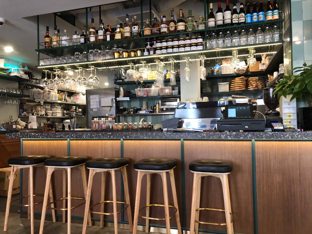 The bar at The Affogato Lounge